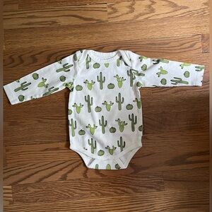 Monica + Andy cactus print bodysuit